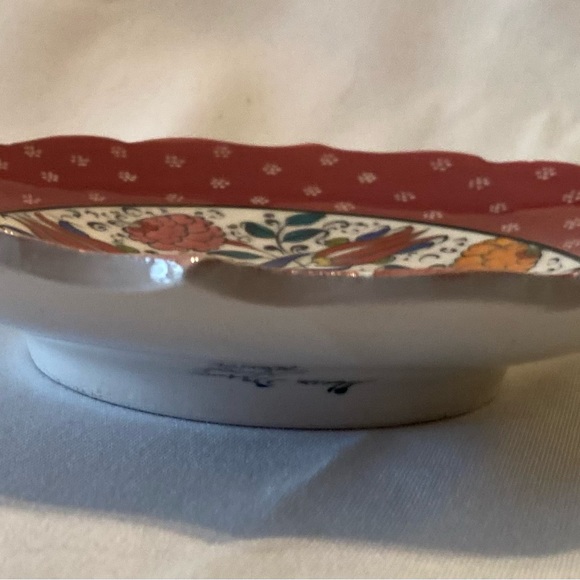 Authentic Signed Vintage Turkish Ceramic Hand Painted 7” Decorative Plate - Picture 4 of 10